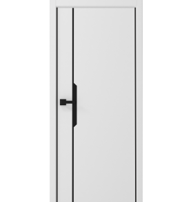 ПГ Vinyl PRO Графика-4 800 белый (композит кромка2 П-образная черная)