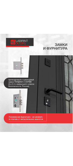 Входная дверь Имперо со стеклом и терморазрывом