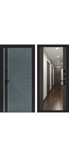 Входная дверь Кредор с Зеркалом Максимум - Венге