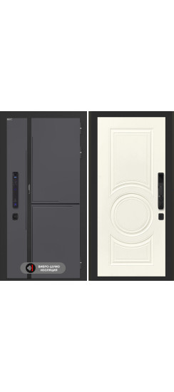 Входная дверь Лаб 3 Смарт 23 - Ванилла веллюто