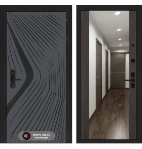 Входная дверь Леолаб с Зеркалом Максимум - Венге
