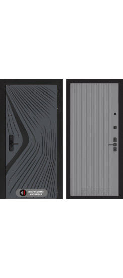 Входная дверь Леолаб 29 - Серый рельеф софт