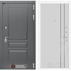 Входная дверь Платинум 10 - Белый рельеф софт
