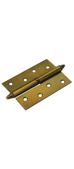 Петля карточная стальная разъемная MS 100X70X2.5 L COF левая, врезная на круглой оси, вес полотна до 40 кг, цвет кофе