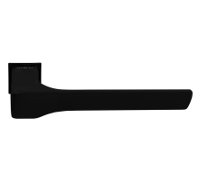 Ручка дверная FIORD-SM NERO-ST, с невидимой квадратной розеткой, цвет черный soft-touch, ЦАМ
