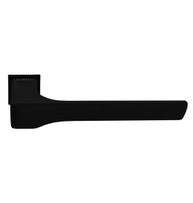 Ручка дверная FIORD-SM NERO-ST, с невидимой квадратной розеткой, цвет черный soft-touch, ЦАМ