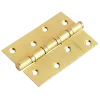 Петля карточная стальная MSN 100X70X2.5-4BB SG с подшипником универсальная, врезная на круглой оси, вес полотна до 40 кг, цвет матовое золото