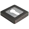 Накладка MH-KH-S55 GR/PC квадратная на ключевой цилиндр, цвет графит/хром