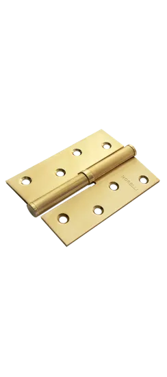Петля карточная стальная разъемная MSND 100X70X2.5 SG R с подшипником правая, врезная на круглой оси, вес полотна до 40 кг, цвет матовое золото