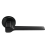 Ручка дверная GRAND CARAT R5 NERO-ST раздельная на круглой розетке, цвет черный soft-touch Ручка дверная GRAND CARAT R5 NERO-ST раздельная на круглой розетке, цвет черный soft-touch