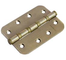 Петля карточная стальная разъемная MS-C 100X70X2.5-4BB AB универсальная скругленная, врезная на круглой оси, вес полотна до 40 кг, цвет бронза