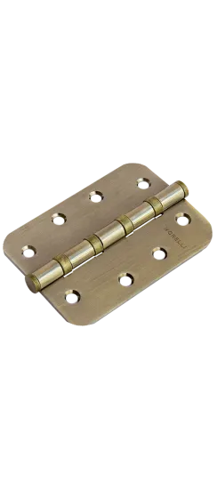 Петля карточная стальная разъемная MS-C 100X70X2.5-4BB AB универсальная скругленная, врезная на круглой оси, вес полотна до 40 кг, цвет бронза