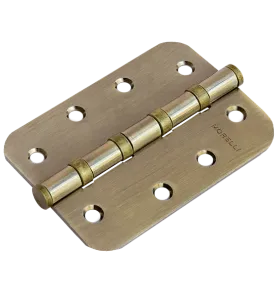 Петля карточная стальная разъемная MS-C 100X70X2.5-4BB AB универсальная скругленная, врезная на круглой оси, вес полотна до 40 кг, цвет бронза