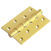 Петля карточная латунная разъемная MBU 100X70X3-4BB SG универсальная, врезная на круглой оси, вес полотна до 60 кг, цвет матовое золото