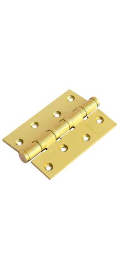 Петля карточная латунная разъемная MBU 100X70X3-4BB SG универсальная, врезная на круглой оси, вес полотна до 60 кг, цвет матовое золото