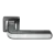 Ручка дверная EON MH-46 GR/CP-S55 раздельная на квадратной розетке, цвет графит/хром, ЦАМ Ручка дверная EON MH-46 GR/CP-S55 раздельная на квадратной розетке, цвет графит/хром, ЦАМ