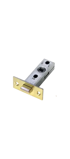Защелка межкомнатная L6-45 PG с ответной планкой, металлический язычок, цвет золото