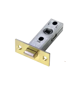 Защелка межкомнатная L6-45 PG с ответной планкой, металлический язычок, цвет золото
