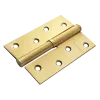 Петля карточная стальная разъемная MSND 100X70X2.5 SG L с подшипником левая, врезная на круглой оси, вес полотна до 40 кг, цвет матовое золото