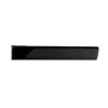 Ручка дверная FIORD-SM NERO-ST, с невидимой квадратной розеткой, цвет черный soft-touch, ЦАМ