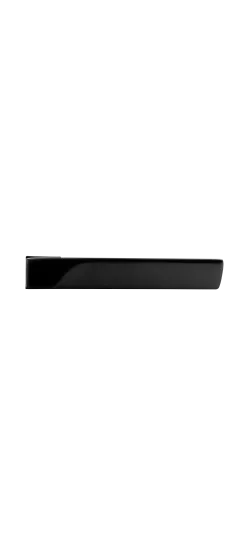 Ручка дверная FIORD-SM NERO-ST, с невидимой квадратной розеткой, цвет черный soft-touch, ЦАМ