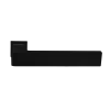 Ручка дверная HORIZONT-SM NERO-ST с невидимой квадратной розеткой, цвет черный soft-touch, ЦАМ