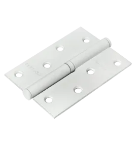 Петля карточная стальная разъемная MSD 100X70X2.5 W R правая, врезная на круглой оси, вес полотна до 40 кг, цвет белый
