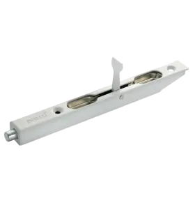 Шпингалет дверной L160 W, цвет белый, сталь