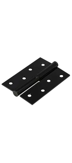 Петля карточная стальная разъемная MSD 100X70X2.5 BL L левая, врезная на круглой оси, вес полотна до 40 кг, цвет черный