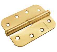 Петля карточная стальная разъемная MSND-C 100X70X2.5 SG R с подшипником левая, врезная на круглой оси, вес полотна до 40 кг, цвет матовое золото
