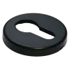 Накладка на замок LUX-KH-R NERO круглая под евроцилиндр, цвет черный