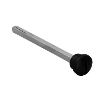 Четырехгранник LUX-SPINDLE-WC 110 NERO-ST 110мм с кнопкой, цвет черный soft-touch