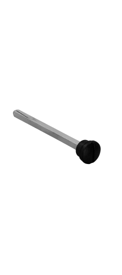 Четырехгранник LUX-SPINDLE-WC 110 NERO-ST 110мм с кнопкой, цвет черный soft-touch