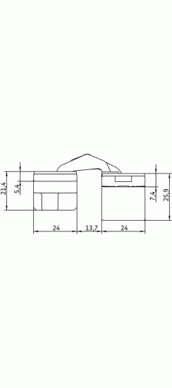 Петля скрытая HH-4 B врезная с 3D-регулировкой, вес полотна до 40 кг, цвет черный