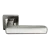 Ручка дверная FLEX MH-44 GR/CP-S55 раздельная на квадратной розетке, цвет графит/хром, ЦАМ Ручка дверная FLEX MH-44 GR/CP-S55 раздельная на квадратной розетке, цвет графит/хром, ЦАМ
