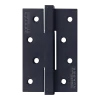 Петля QUADRO-2 BL алюминиевая врезная на квадратной оси, вес полотна до 40 кг, цвет черный