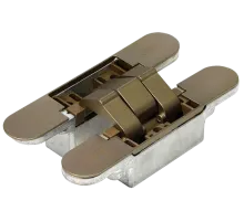 Петля скрытая HH-16 AB врезная с 3D-регулировкой, вес полотна до 40 кг, цвет античная бронза