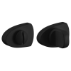 Завертка сантехническая LUX-WC-UN NERO-ST на фигурной розетке цвет черный soft-touch. ЦАМ