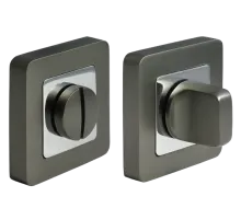 Завертка сантехническая MH-WC-S55 GR/PC на квадратной розетке цвет графит/хром