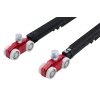 Комплект роликов для раздвижных дверей ECO SLIDING SET 3 80kg NEW, двойной доводчик, вес полотна до 80 кг