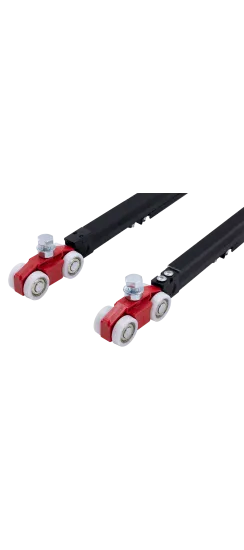 Комплект роликов для раздвижных дверей ECO SLIDING SET 3 80kg NEW, двойной доводчик, вес полотна до 80 кг
