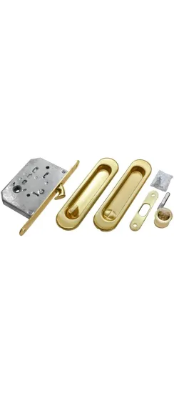 Комплект ручек для раздвижных дверей MHS150 WC SG, цвет мат.золото, ЦАМ