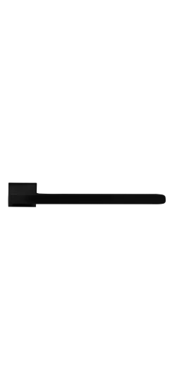 Ручка дверная SPUTNIK-SM NERO-ST с невидимой квадратной розеткой, цвет черный soft-touch, ЦАМ