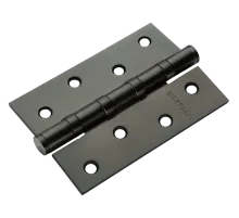 Петля карточная стальная MS 100X70X2.5-4BB BL универсальная, врезная на круглой оси, вес полотна до 40 кг, цвет черный
