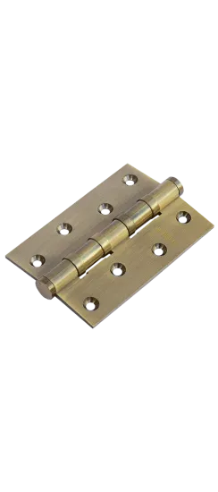 Петля карточная латунная разъемная MBU 100X70X3-4BB AB универсальная, врезная на круглой оси, вес полотна до 60 кг, цвет бронза