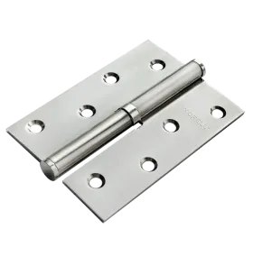 Петля карточная стальная разъемная MSND 100X70X2.5 SC L с подшипником левая, врезная на круглой оси, вес полотна до 40 кг, цвет матовый хром