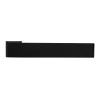 Ручка дверная HORIZONT-SM NERO-ST с невидимой квадратной розеткой, цвет черный soft-touch, ЦАМ