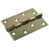 Петля карточная стальная MSN 100X70X2.5-4BB COF с подшипником универсальная, врезная на круглой оси, врезная на круглой оси, вес полотна до 40 кг, цвет кофе