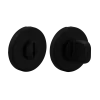 Завертка сантехническая LUX-WC-R5 NERO-ST на круглой розетке цвет черный soft-touch, ЦАМ