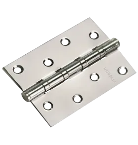 Петля карточная стальная MS 100X70X2.5-4BB PC универсальная, врезная на круглой оси, вес полотна до 40 кг, цвет хром
